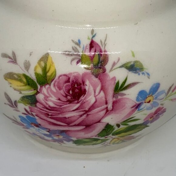 Vintage Rare Arthur Wood Ceramic Rose Design Pitcher - Picture 2 of 5